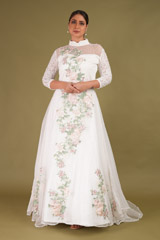 White Embroidered gown3356 video